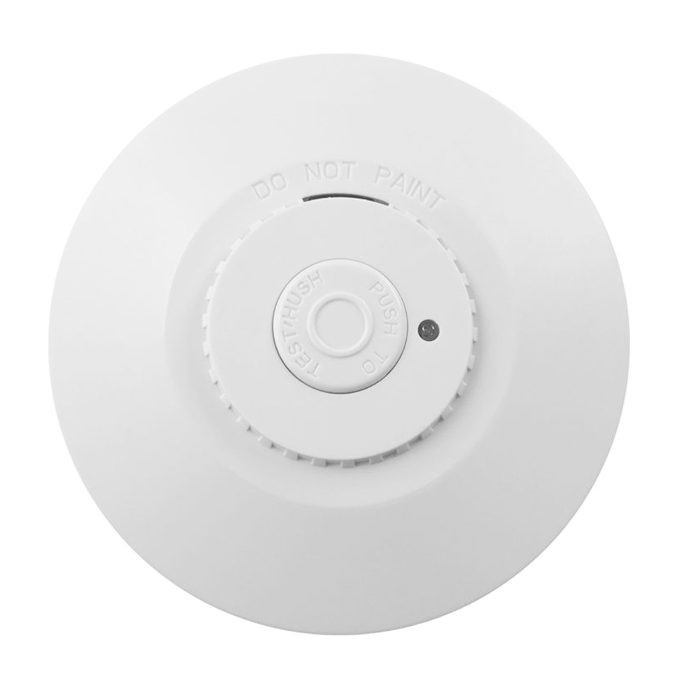 Red Interconnect 10 Year Lithium Battery RF Wireless Photoelectric Smoke Alarm