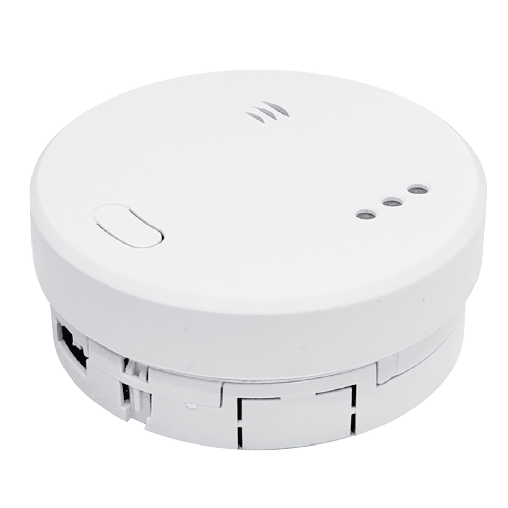 Red Carbon Monoxide Alarm Hard Wired with 10 Year Battery Backup