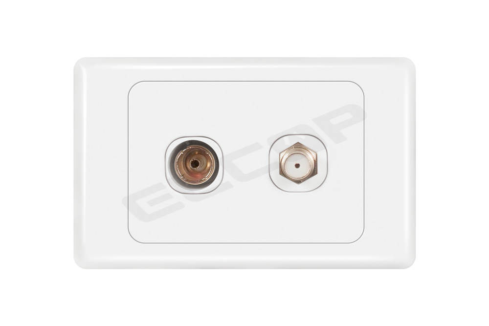 Double TV Socket (Free to Air + Foxtel) | A3 Series