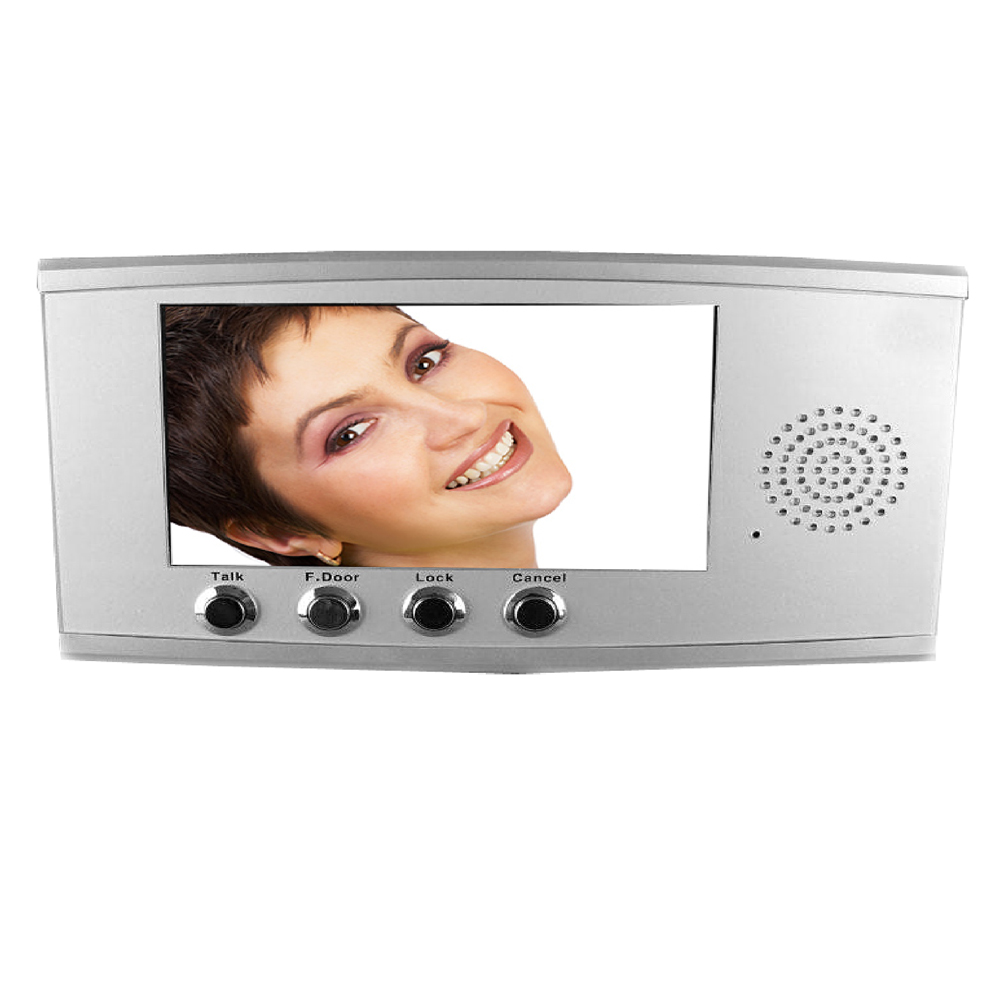 Ozdem 7″ Surface Mount LED Color Intercom Monitor | Silver