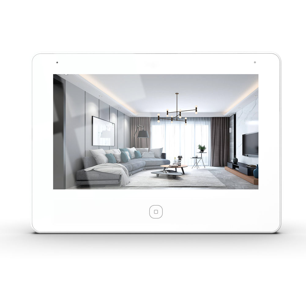 Platinum 7 Inch 4 Wire HD Smart White Intercom Monitor