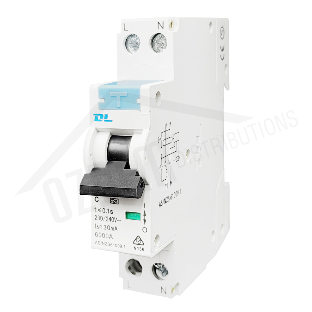 DL 1 Pole 32A 30mA 6kA RCBO Combo Type A