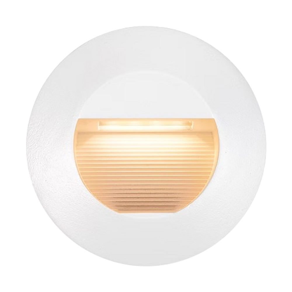 3W Eltanin 37 White Round Tri Color Flush LED Step Light | 79mm Cutout 
