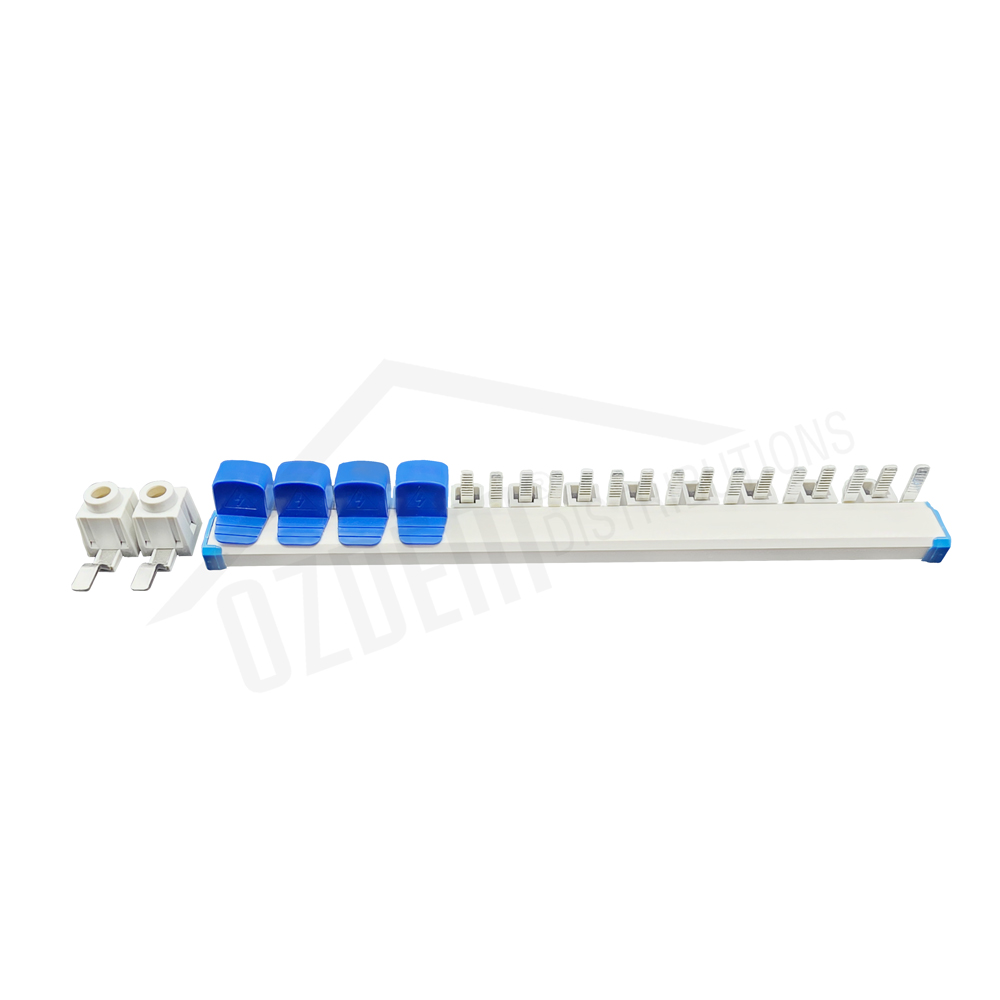 12 Pole Insulated Busbar for 4.5kA / 6kA RCBO & MCB