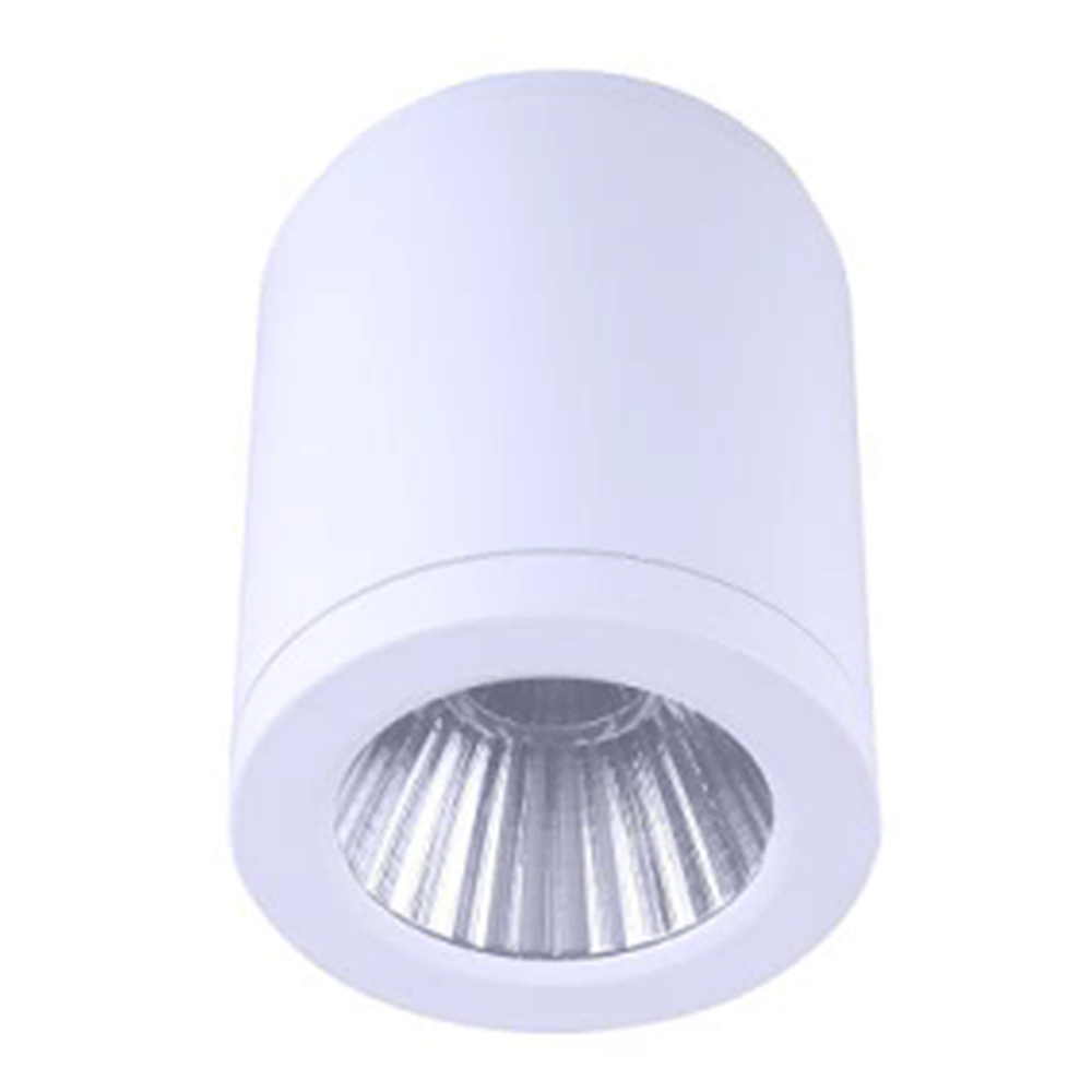 20W Tri Color Dimmable Surface Mounted Can Light | White
