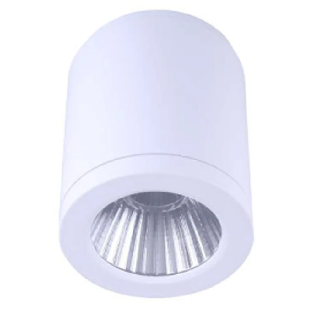 15W Tri Color Dimmable Surface Mounted Can Light, 90x105 mm | White
