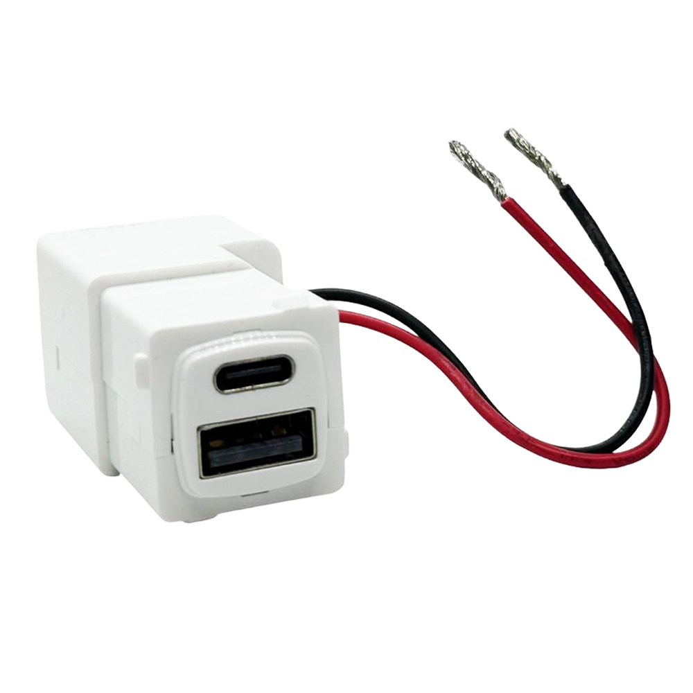 USB A+C, Clip-In Power Mechanism 2x 2.1A 5V 