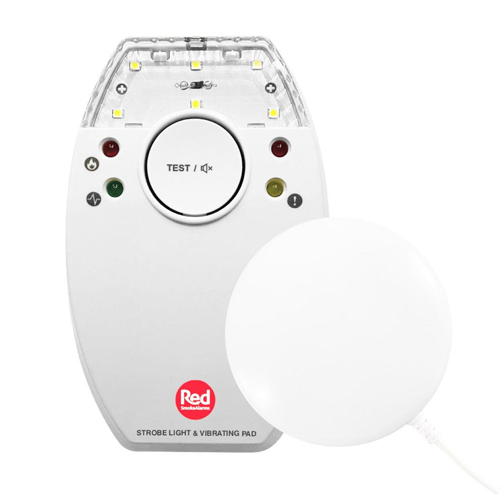 Red Strobe Light and Vibrating Pad 